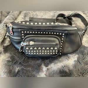 Studded High Quality Vegan Leather Belt Bag